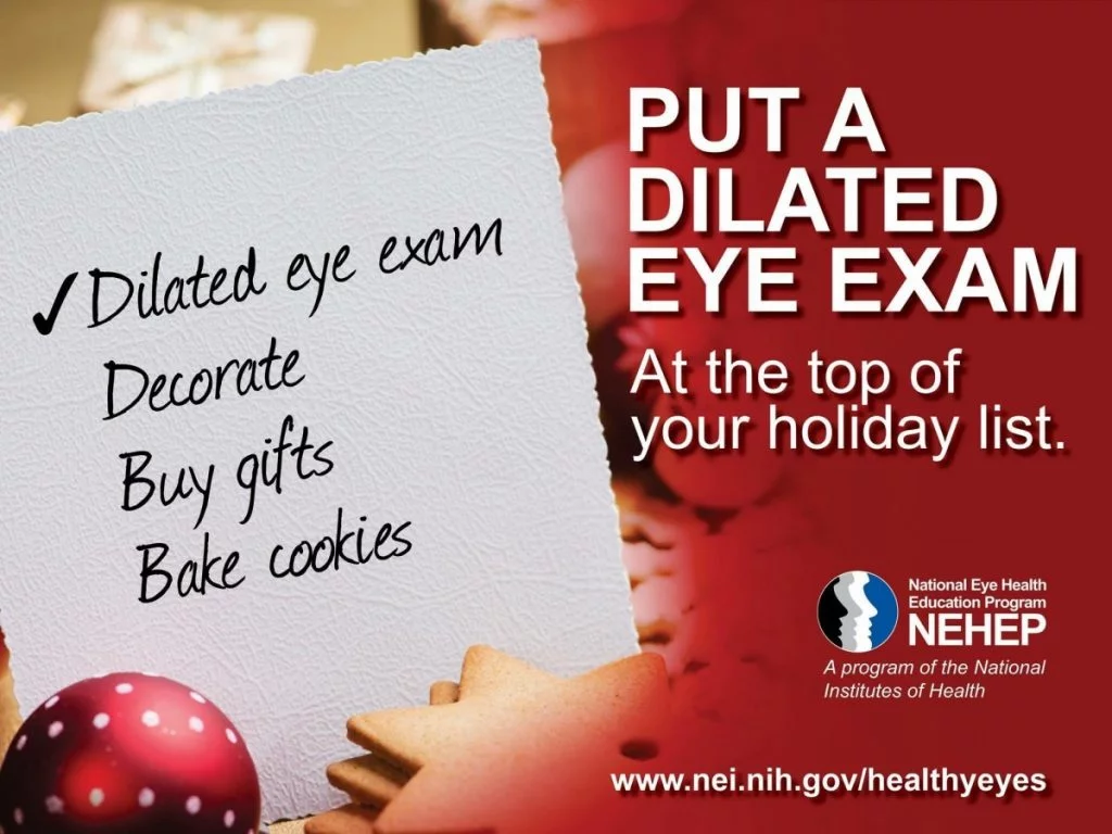 Put a dilated eye exam at the top of your holiday list image